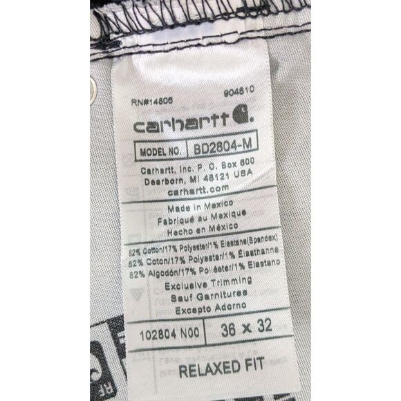 Carhartt Relaxed Fit Rugged Flex 5-Pocket Jeans - Black - Picture 8 of 9